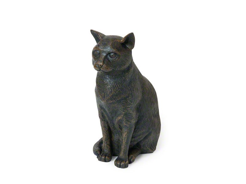 Beautiful figurine cat urns for pet cat ashes. Can be personalised.