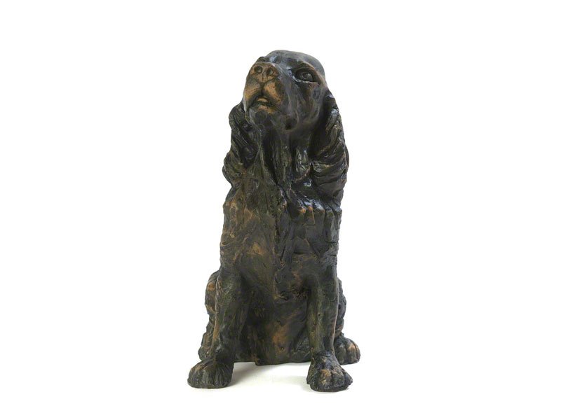 2_PETRIBUTES_CASDO-SPAN-BRZ.jpg Beautiful figurine Spaniel dog urns for pet dog ashes. Cocker Springer Clumber Sussex. Can be personalised.