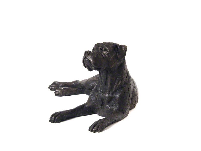 2_PETRIBUTES_CAST-BOXER_CASDO-BOX-BRZ.jpg Beautiful figurine Boxer Dog urns for pet dog ashes. Can be personalised.