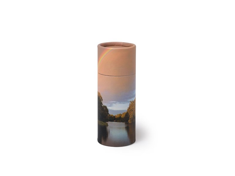 3_TRIBUTES_SCATTER-TUBE_RAINBOW-LAKE_RANGE_STRAI.jpg Scatter Tube ashes scattering urn container. Petributes are the creators of the original Scattering Tubes in the widest range of sizes and designs available. Bespoke and branded designs by arrangement