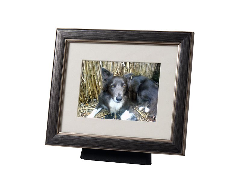 PETRIBUTES_FramePod_pewter Beautiful discreet photo frame pet urn in Pewter. Also available in silver, black, champagne and bronze. For pet dog, horse, cat ashes. Can be personalized.