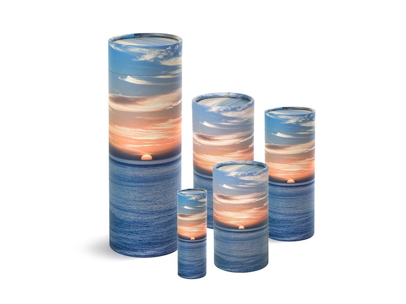 Scatter Tube Ocean Sunset Design